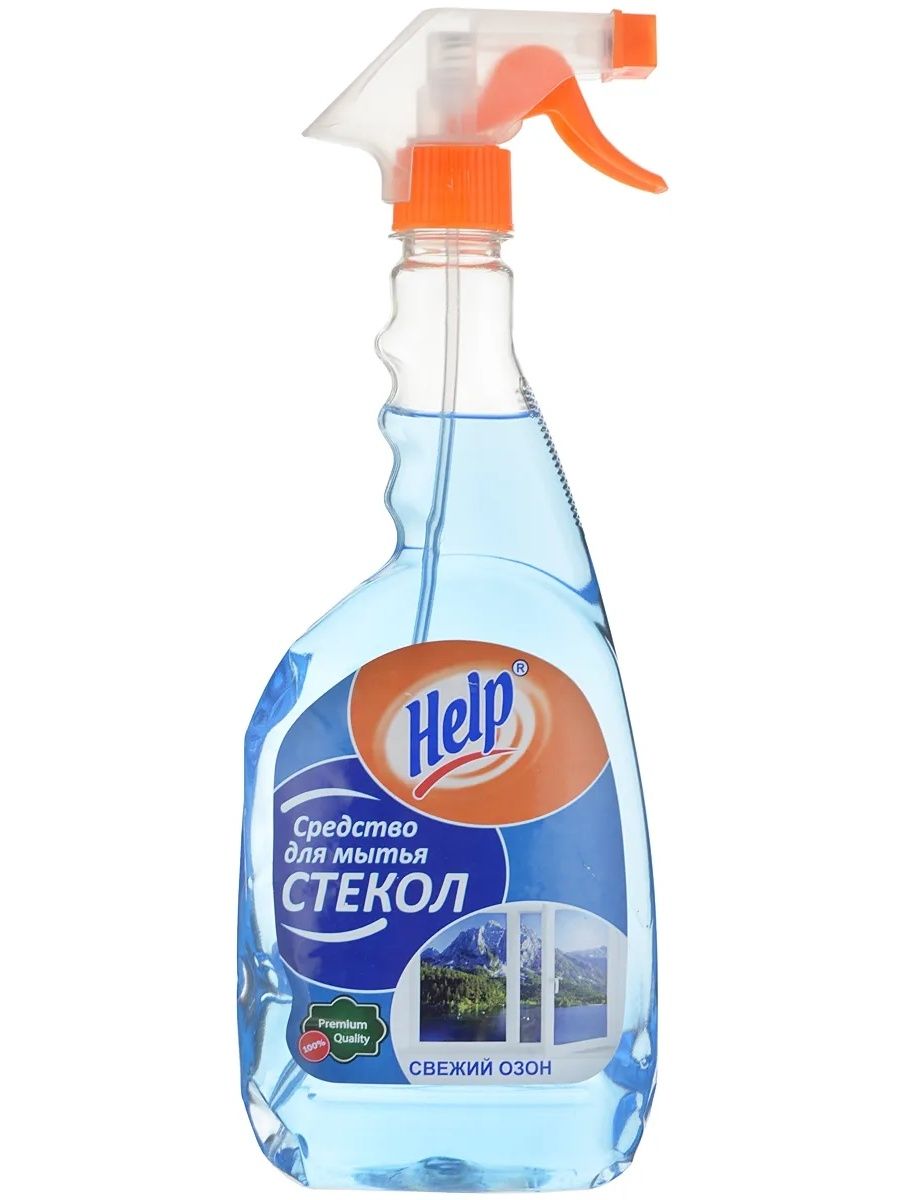 Средство ХЕЛП Свежий Озон для стекол триггер 750мл. с курком /12