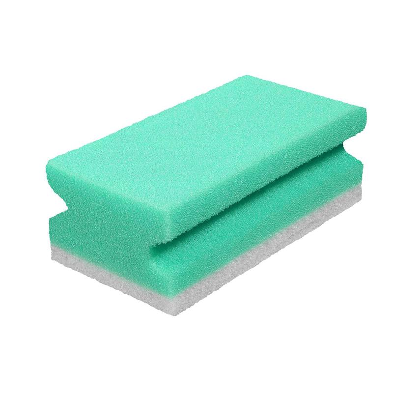 Губки TERSO поролон.профильные с абразивом 130х70х45 синий 8шт/уп*16