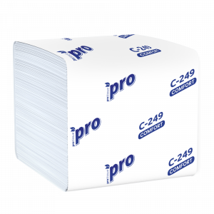Туалетная бумага листовая белая V-сл 2сл 242л Protissue/40