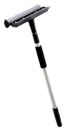 Окномойка 25см с алюминиевой телескопической ручкой 90см/100