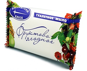 Мыло туалетное 90гр КАЛУЖСКИЙ БЛЕСК Фруктово-Ягодное в обертке/72 шт