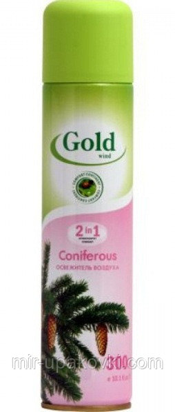 Освежитель воздуха GOLD Wind 300мл Хвоя/12