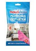 Перчатки Haus Frau р.XL с хлопковым напылением “Стандарт”(12)