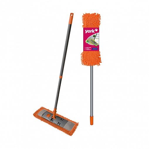 МОП Набор-комплект SALSA "Йорк" плоск.мягк.42*12см.+РУКОЯТКА 130см/24