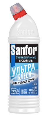Средство САНФОР Универсал 10в1 750мл чистота и гигиена(хлор)/ 15