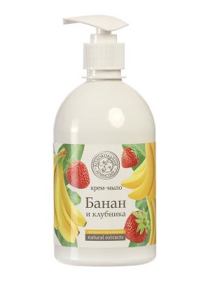 Жидкое мыло Колокольчик natural extracts Банан и клубника 500 мл (дозатор) /12