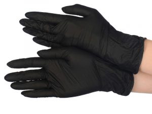 Перчатки нитриловые Optiline черные S *200шт / 2000