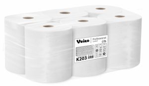 Полотенца рулонные бумажные Veiro Comfort К203, 2-сл,бел.150м, 6рул.