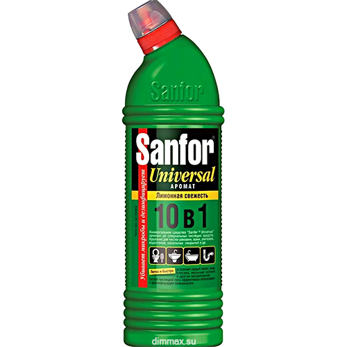 Средство САНФОР Универсал 10в1 750мл для сантехники Лимон / 15