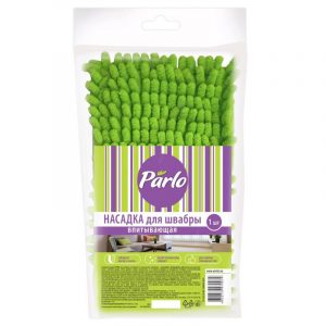 Насадка для швабры PARLO(микрофибра с длинным ворсом)впитывающая.1 шт