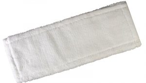 МОП 42*14 см  БЕЛЫЙ микрофибра плоский  карман+язык