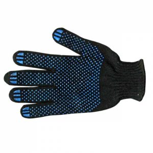 Перчатки полушерстяные ПВХ точка/400