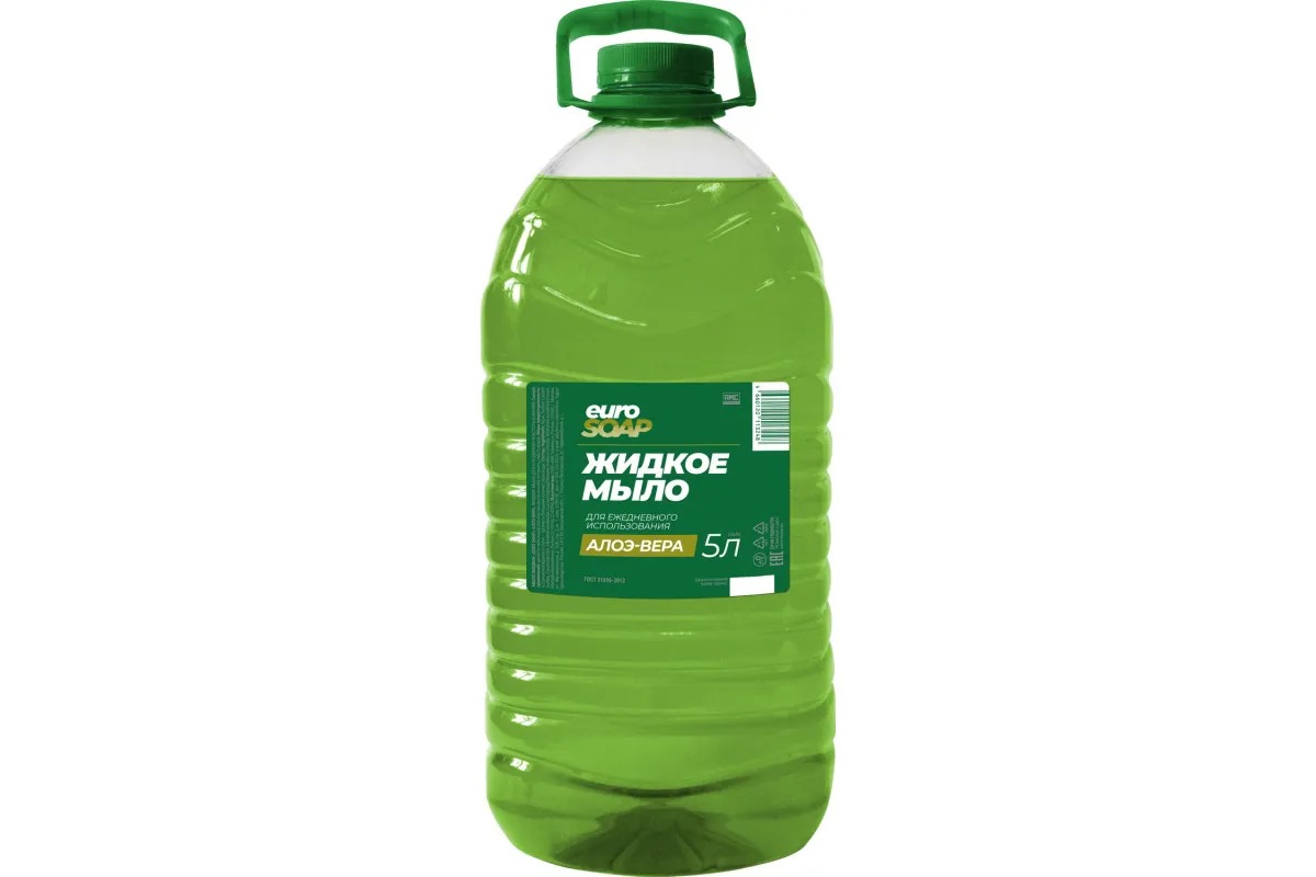 Жидкое мыло EURO SOAP Алоэ-вера 5л кан.ПЭТ/4