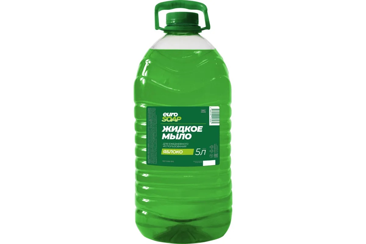 Жидкое мыло EURO SOAP Яблоко 5л кан.ПЭТ/4