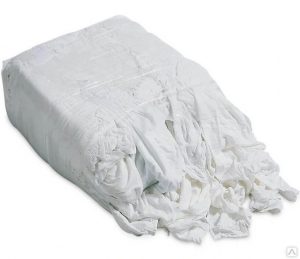 Ветошь "ПРОСТЫНИ" белые, брикет, 10 кг (ОК)