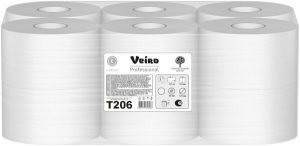 Туалетная бумага Veiro Professional Comfort Т206 2-слойная белая 125м/12