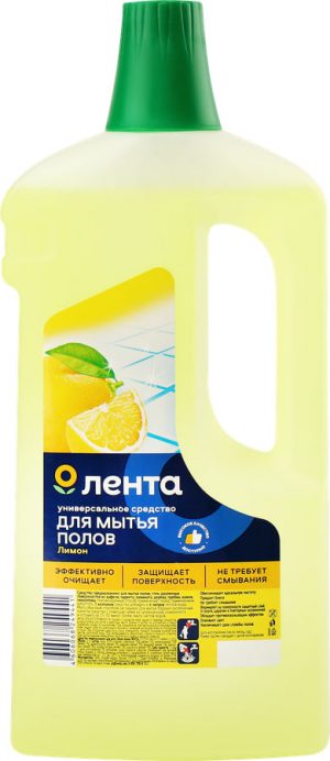 Средство ЛЕНТА для мытья полов Лимон универсальное (аналог MR.PROPER) 1л/