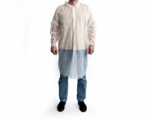 Халат нетк.материал, кнопка, 2 XL(54-56р-р)10шт/уп 100шт/кор