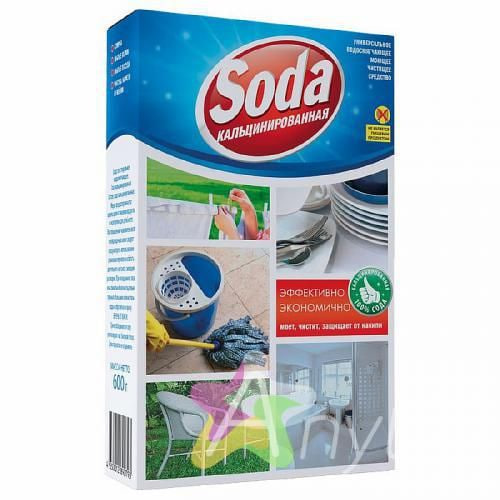 Порошок Сода Кальцинированная 600гр (Эколь)/20