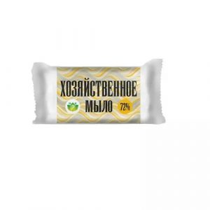 Мыло хозяйственное 200гр 72% (Флора) в обертке/60