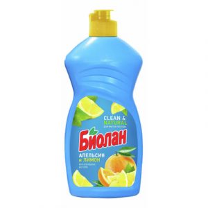 Бальзам БИОЛАН 450мл для мытья посуды Апельсин-Лимон /20