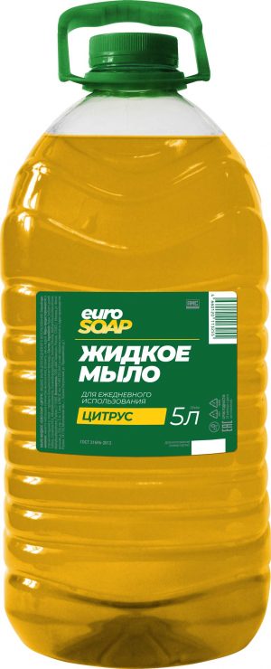 Жидкое мыло EURO SOAP Цитрус 5л кан.ПЭТ/4
