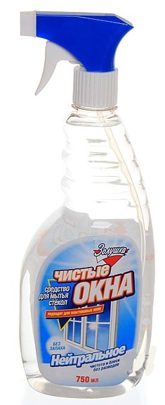Средство ЗОЛУШКА "Чистые окна" Нейтральное для стекол триггер 750мл / 12