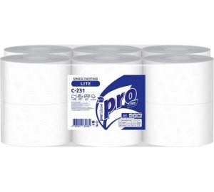 Туалетная бумага Protissue 1-слойная белая 200м/12