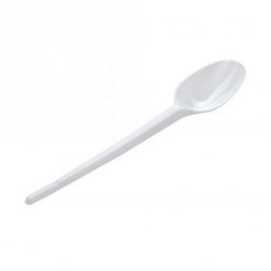 Ложка столовая одноразовая ПС белая 165 мм (100/2500)